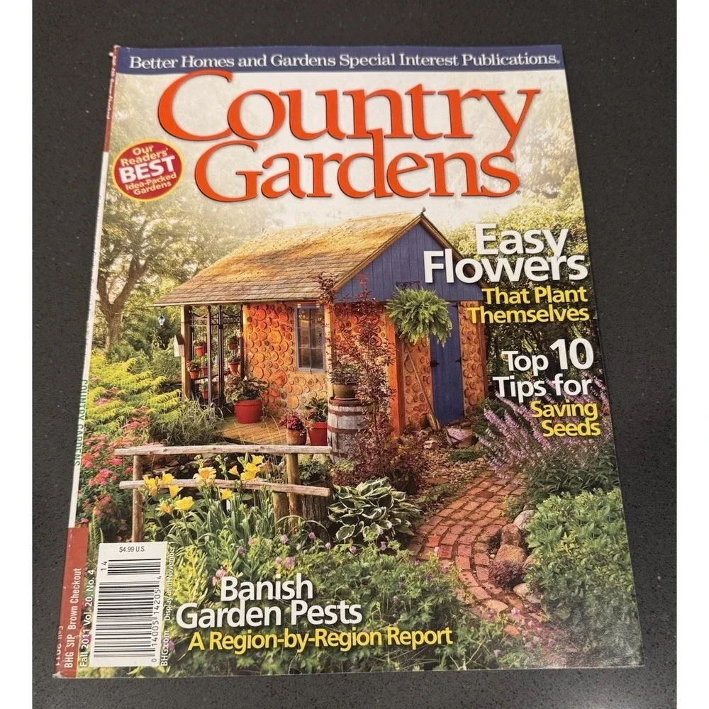 Lot of 6 COUNTRY GARDENS Magazines 2009-2011 Smoke Free Home EUC Lot G